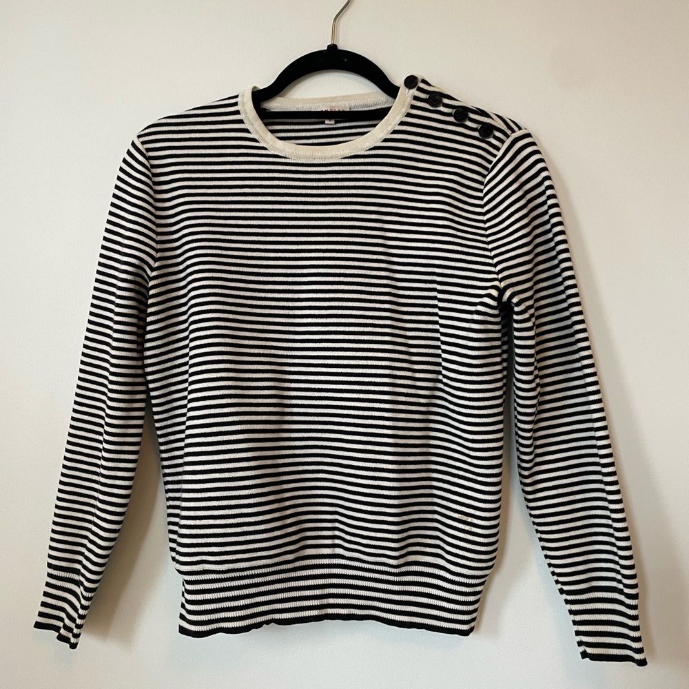 Demylee Striped Cotton Sweater